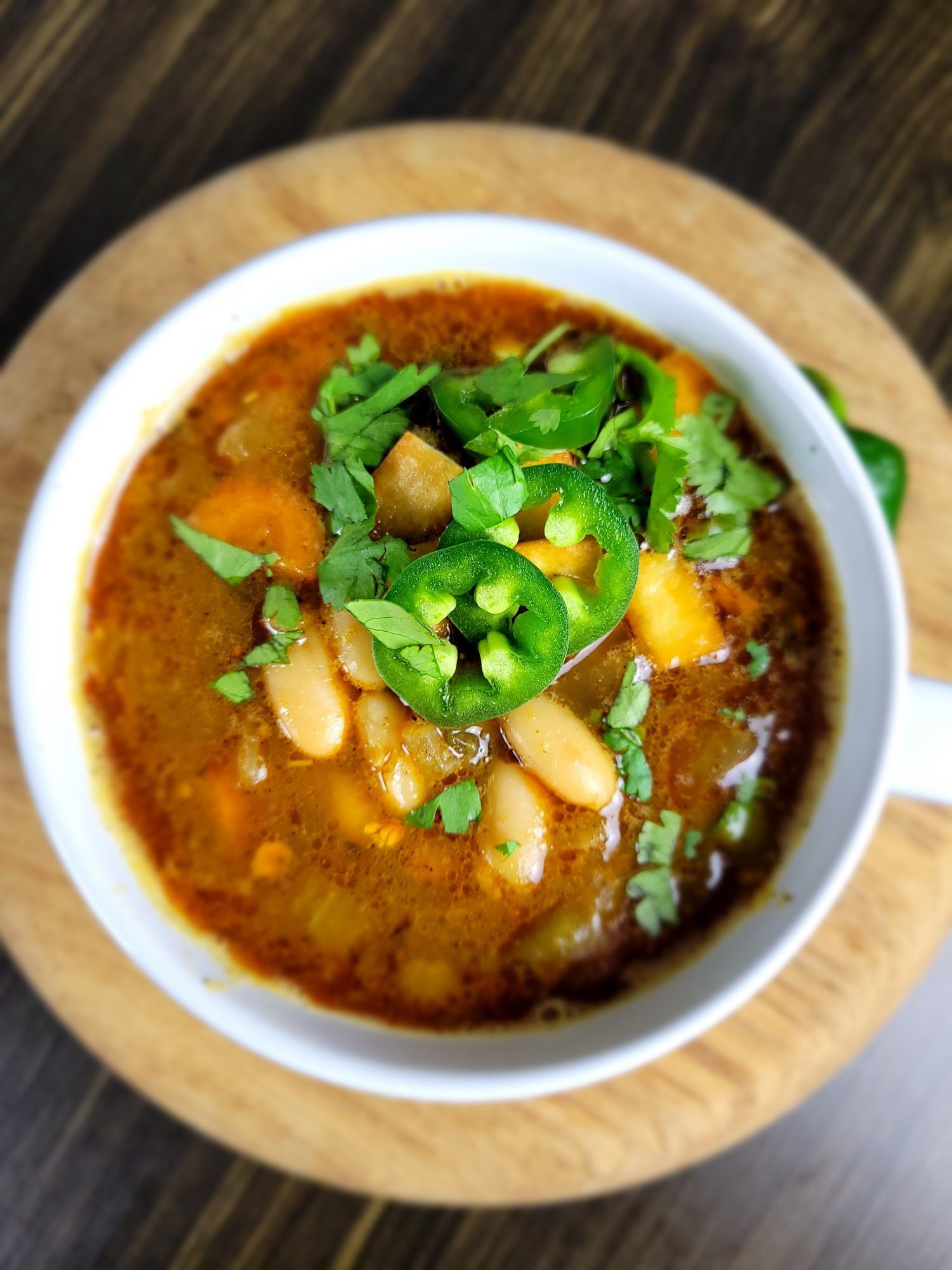 White Bean and Tomatillo Soup

